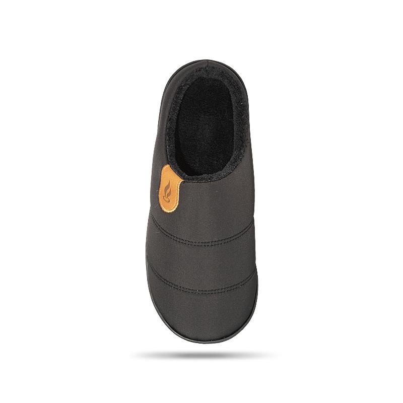 Waterproof Cloth Fuzzy Slippers for Indoor Home Use, Anti Slip and Warm, Thick Bottom with Fleece, Autumn and Winter Cotton Slippers