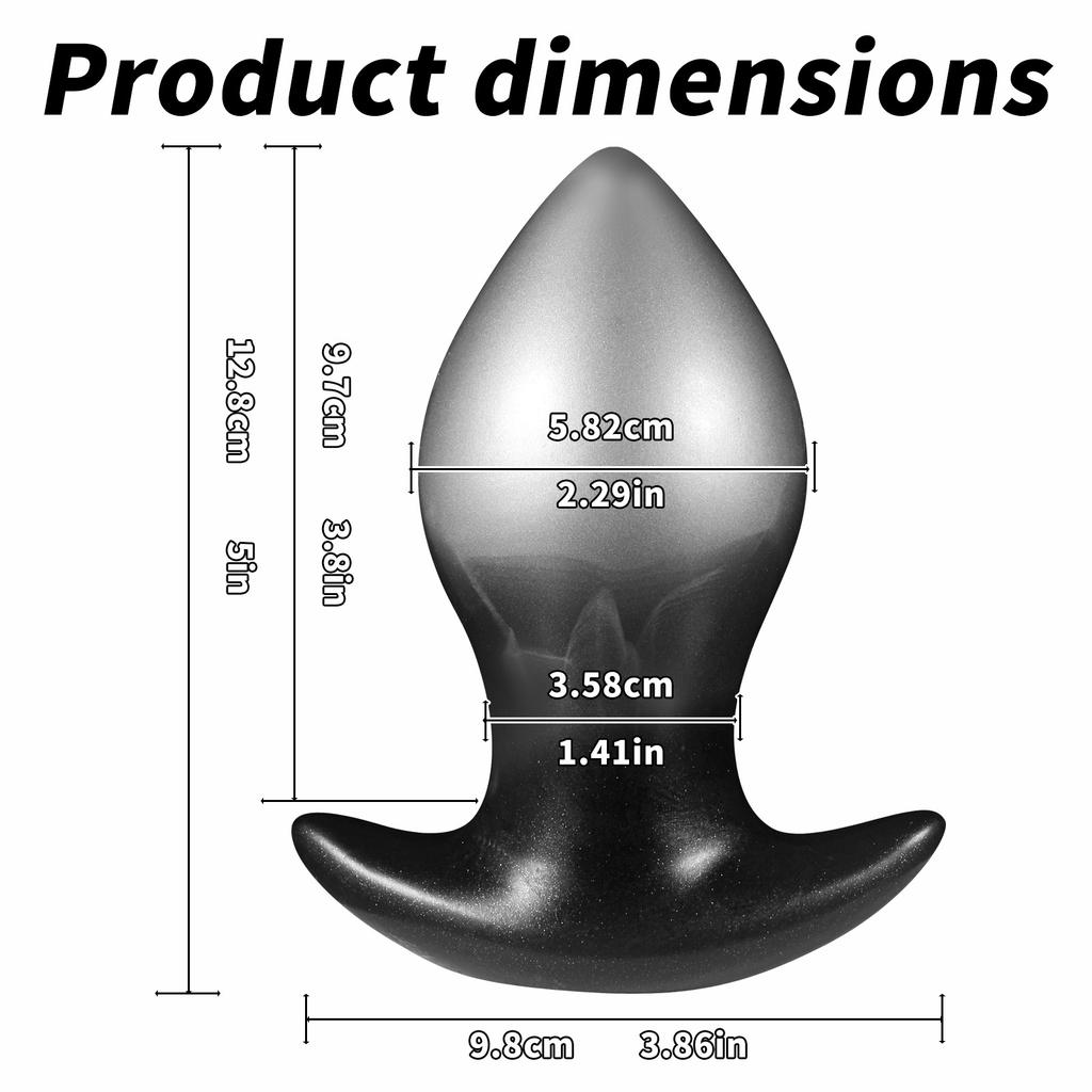 Butt Plug Silicone Anal Dilator Wearable Soft Liquid Silicone Adult Toy for Men Women