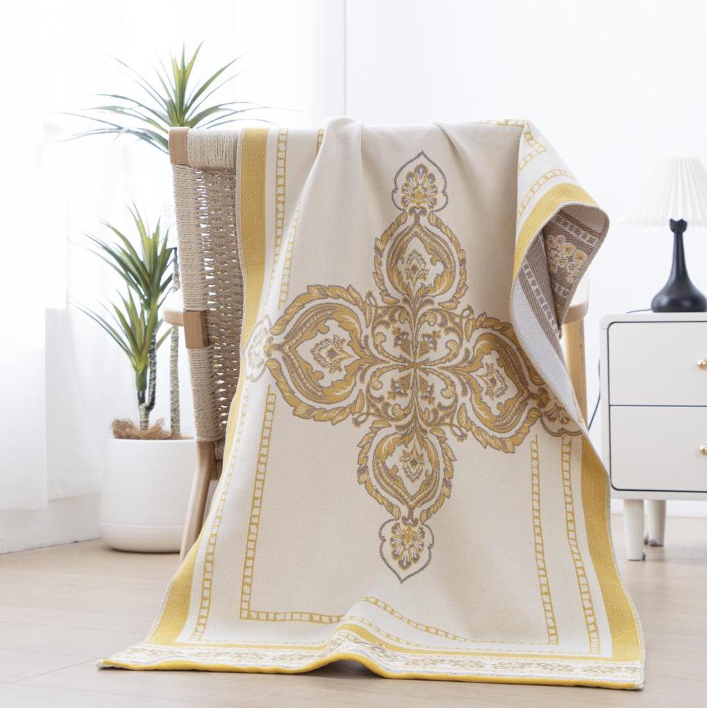 New Soft Ethnic Style Sun God Cotton Bath Towel - Skin-friendly & Absorbent