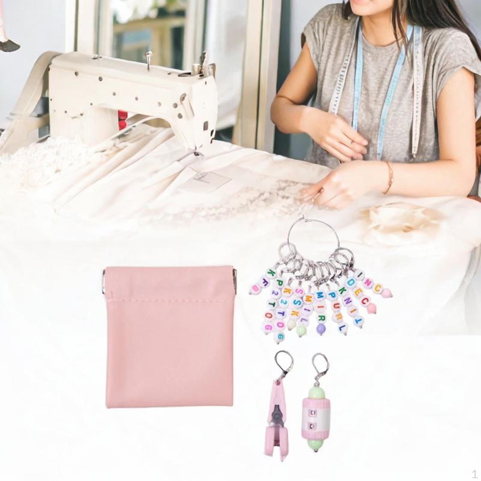 

Маркеры для вязания крючком Кольцо-маркер для шитья розовый