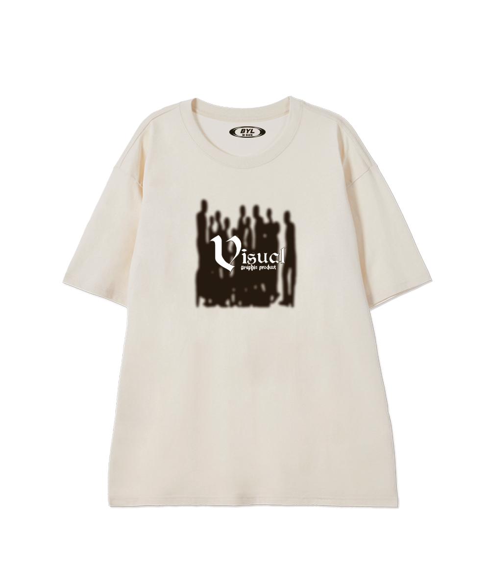 Biel Shadow People Short Sleeve T-Shirt Cream M