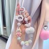 Trendy Pom-Pom Doll Phone Charm: Cute Cartoon Lanyard & Bag Pendant for Girls