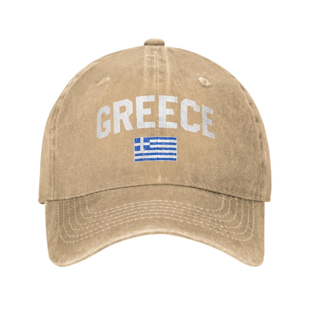 Greece Flag Casual Baseball Cap Running Hippie Hip Hop Hats Summer Wholesale FeUnisex Unisex Y2k Funny Baseball Caps
