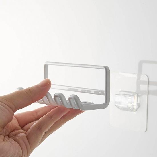 Držiak na hlavice elektrickej zubnej kefky Bez vŕtania na stenu Voľne stojaci Kúpeľňový nástenný pultový organizér na hlavice zubných kefiek Úložný stojan