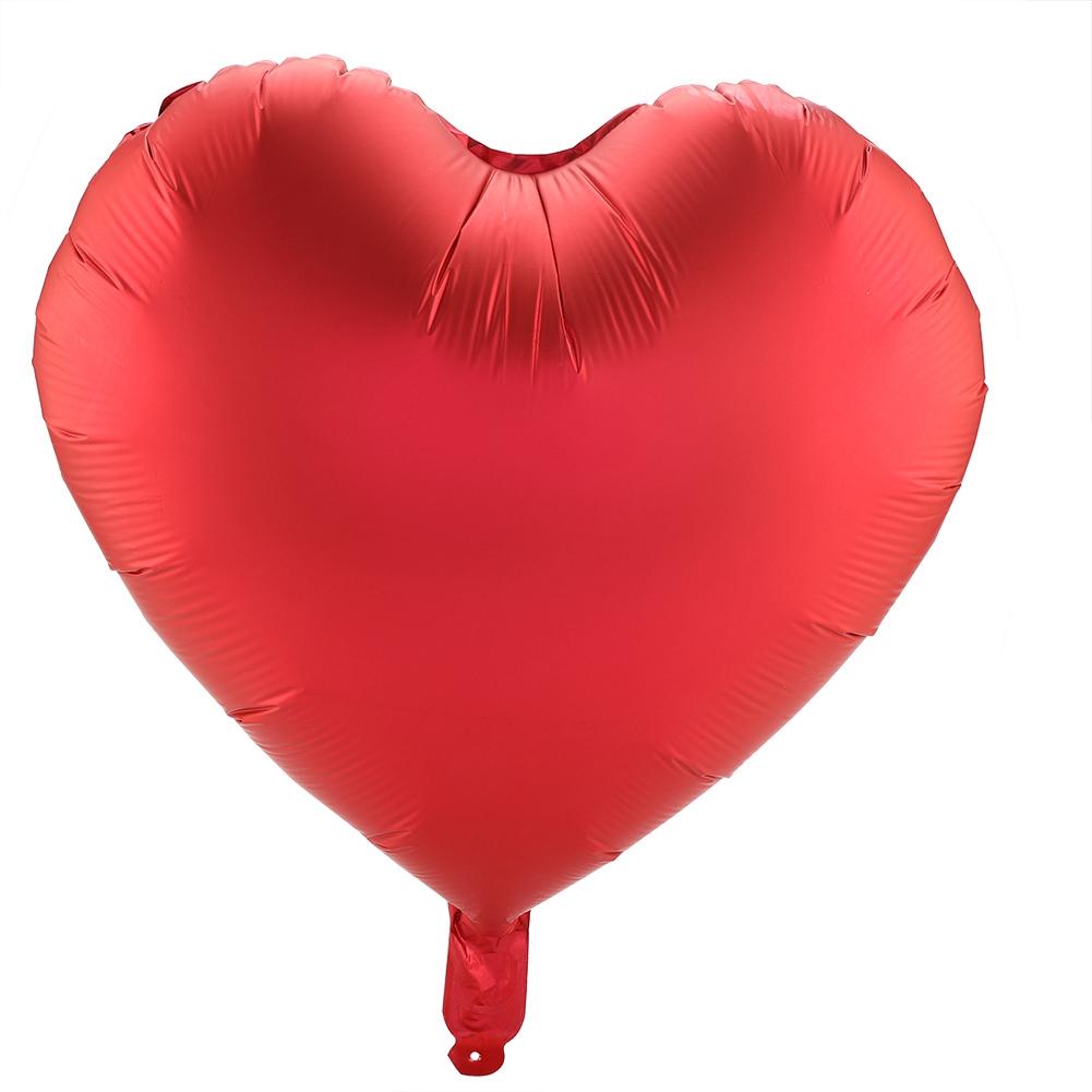 10 STÜCKE 18" Mehrfarbige Herzförmige Latexballons Hochzeitsfeier Dekor Ballon(rot)
