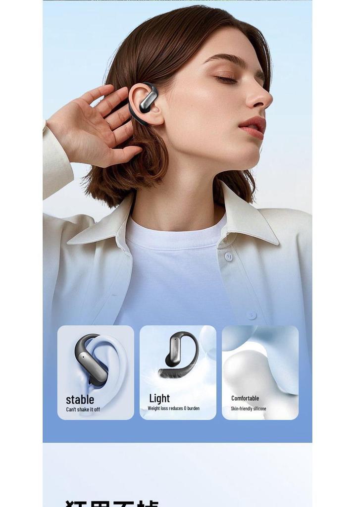 M118 AI Smart Translation Earbuds with Long Battery Life and Display, Semi-in-ear, Ear-hook Bluetooth.
