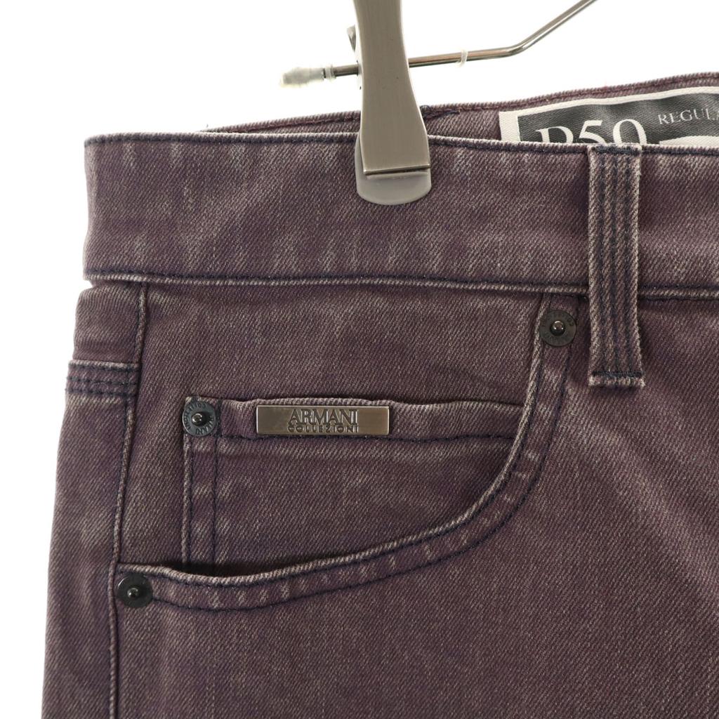 Armani Collezioni P50 Narrow Collar Denim Pants W31 Purple Men's Used