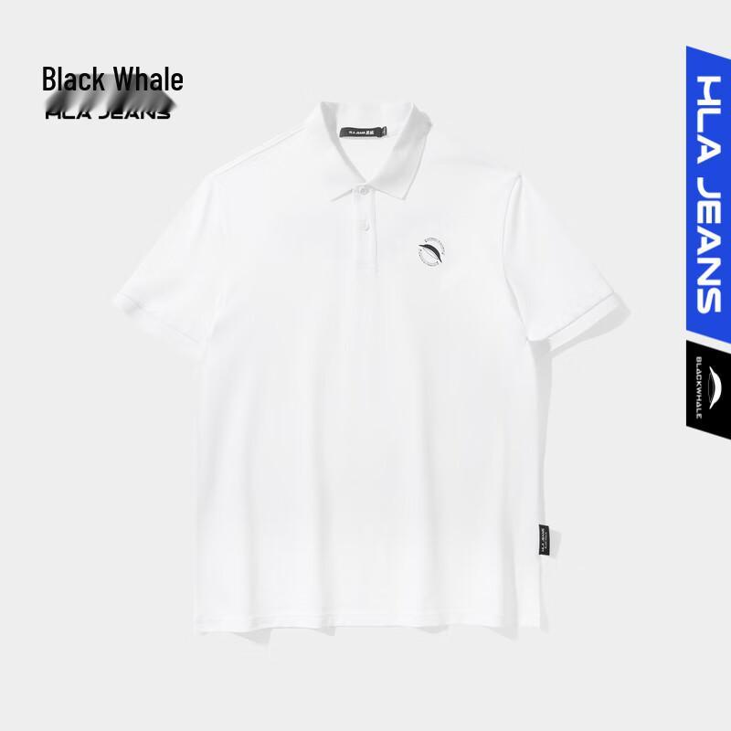 HLA Black Whale Men s Short Sleeve Polo Shirt XXL