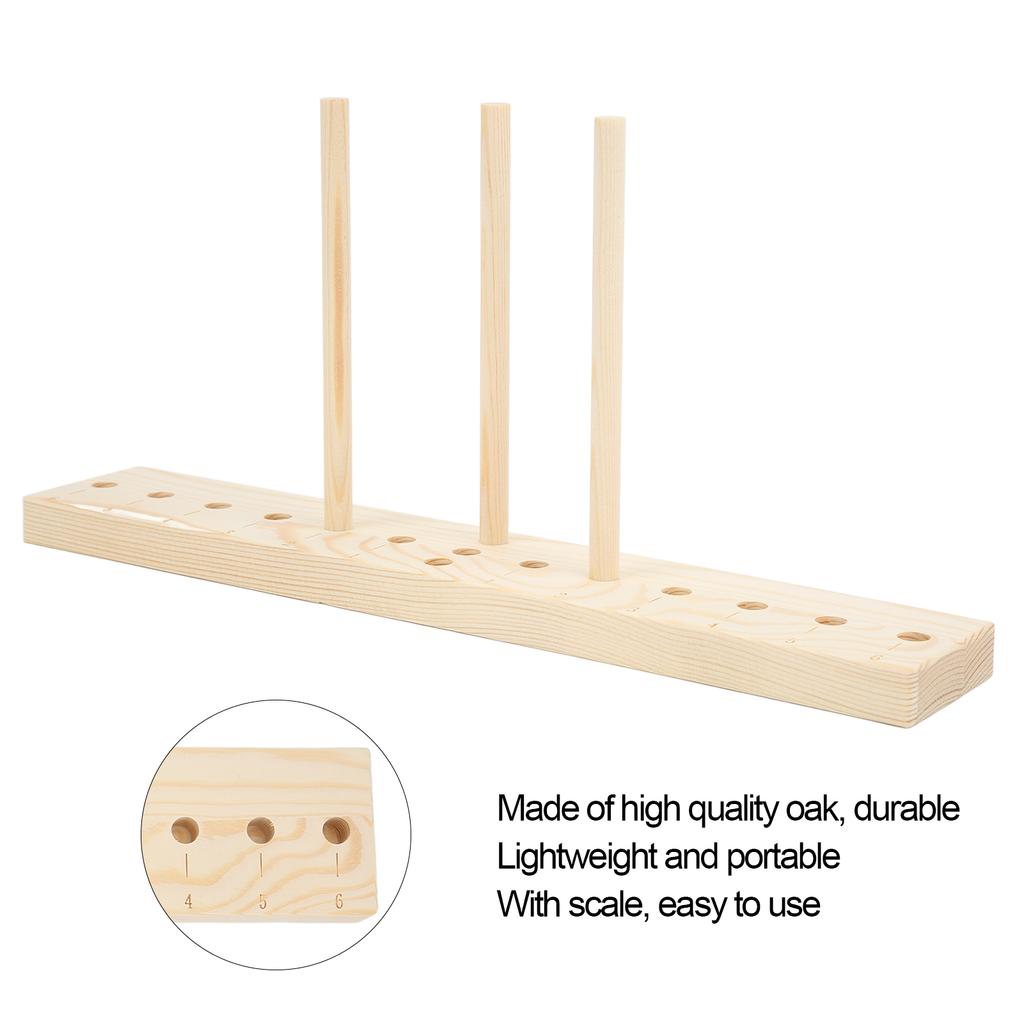 Wooden Bow Maker with Scale Design for Ribbon Crafts