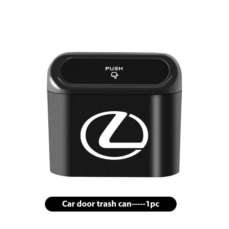 

For Lexus Hanging Car Trash Can Garbage Dust Case Storage with Lid Bin UX250h RX450h CT200h RX400h NX LX GC RX UX GX