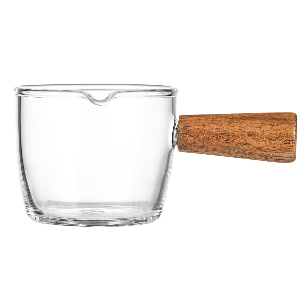 Wooden Small Milk Tank With Handle Milk Cup Cup Coffee Cup Glass