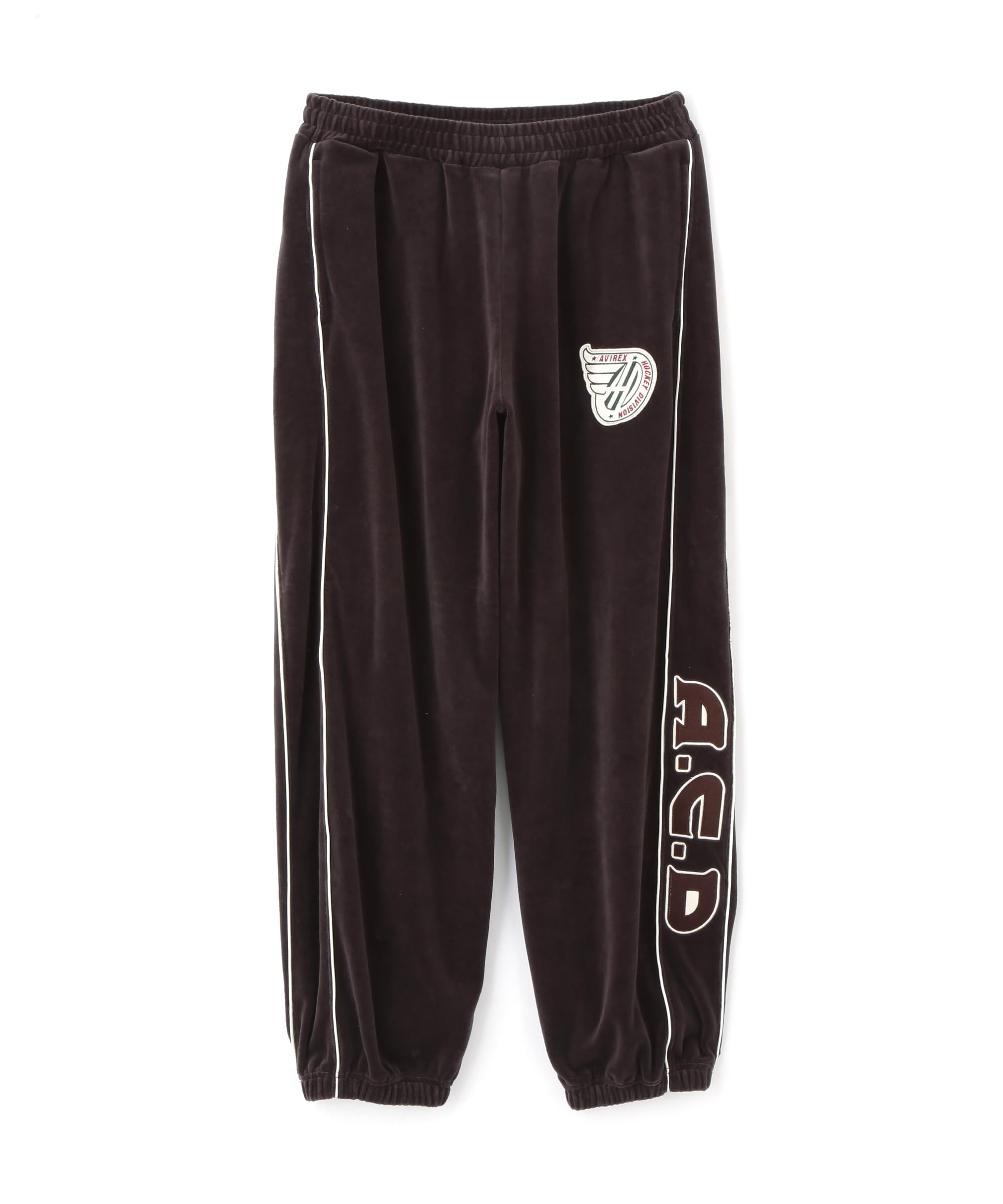 AVIREX VELOUR PANTS A.C.D. Men s L 010 black 783-5210022