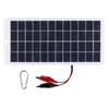 Solarpanel 10W 12V Polysilizium Epoxidpaneele Tragbare Solarzelle DIY 250x120mm zum Laden von 9-12V Batterien für den Außenbereich