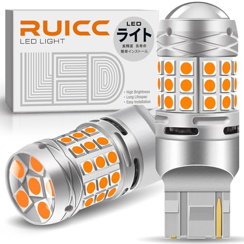 

Светодиодный указатель поворота RUICC T20 для транспортных средств 12В-24В, предотвращает гипервспышку, сверхяркий, встроенный подавитель, одинарный янтарный, встроенный резистор, может быть u