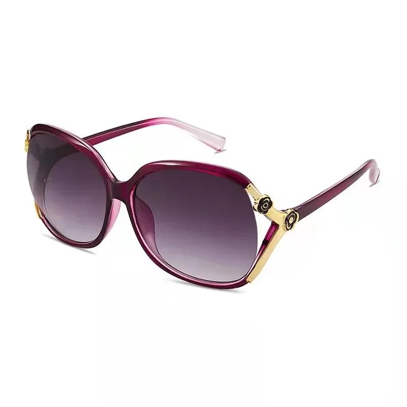 New Large Frame Circular Shape Sunglasses Women'S Brand Designer Fashion Sun Glasses Women Driving Eyewear Uv400