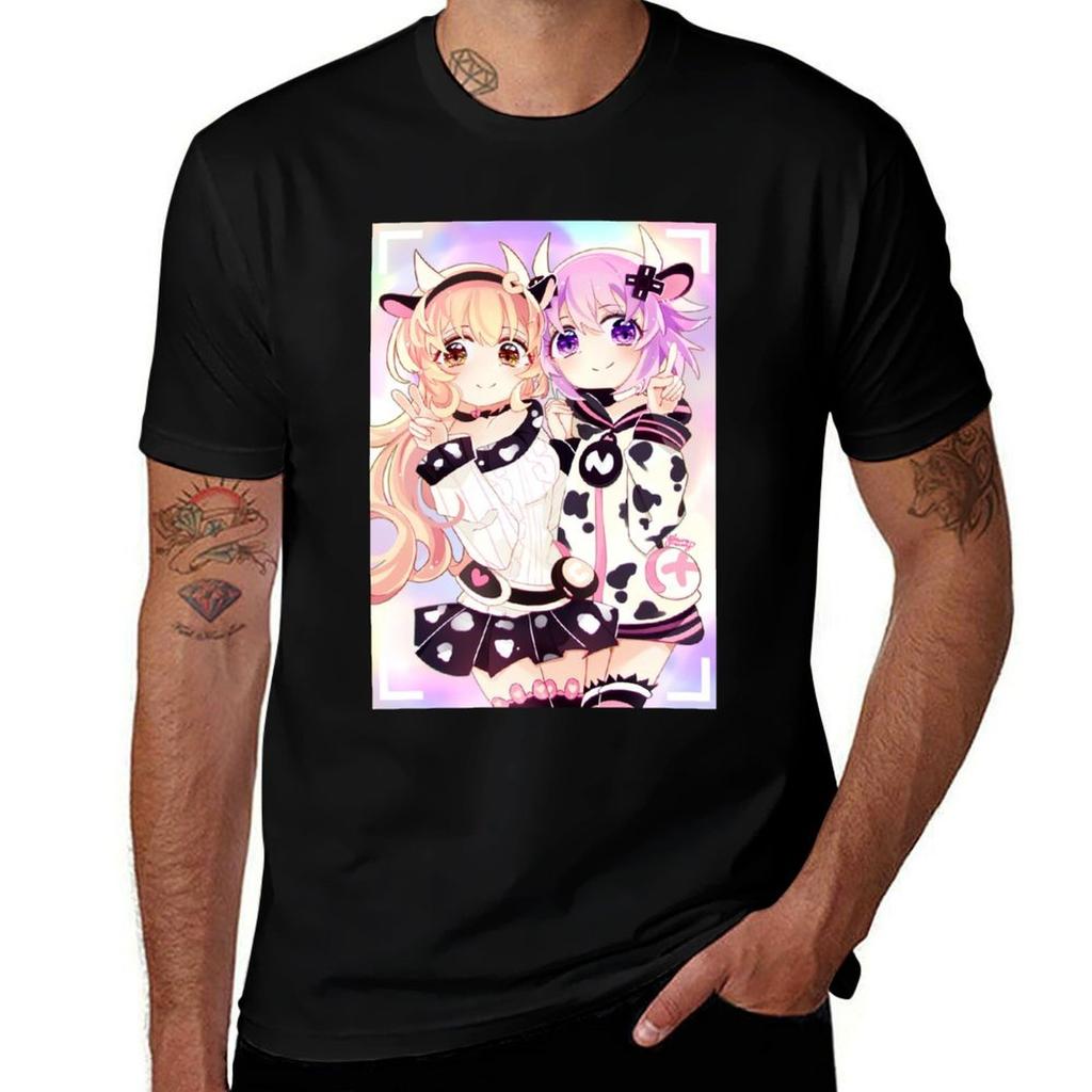 NepNep Compa Moo Neptunia TShirt Gym Wear Breathable Short Sleeve Tee