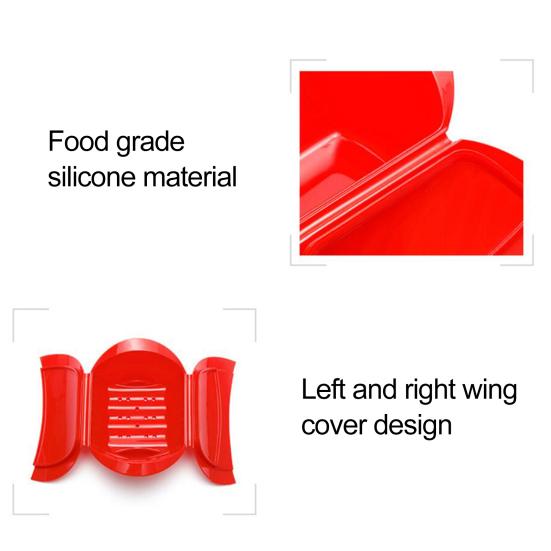 Microwave Steamer Multifunctional Food Grade Cold Heat Resistant Intimate Handle Easy Clean Steam Rack