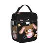 Sugarbunnies Cook Insulated Lunch Bag Thermal Bag Meal Container Sugar Rabbit Tote Lunch Box for Men Women School Picnic