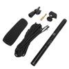 Black HighSensitivity Interview Microphone Wired Recording Mini Portable Mic for Camera
