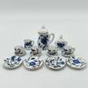 15Pcs Desk Top Mini Doll House Accessories Ceramic 7 Styles China Tea Cup Pocket Tea Set For Dollhouse Decor Kids Pretend Play