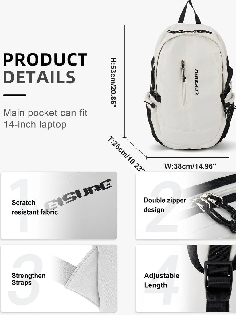 Laptop Backpack for Women Men 14inch Computer Bag, School Backpack, Lightweight Fashion Travel Work Anti-theft Commuter Backpack