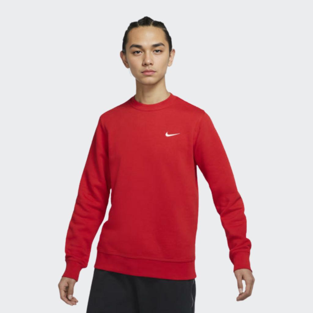 Nike Fleece Pullover Hoodie Sweatshirt with Warm Lining Men Tops Red 916609-657