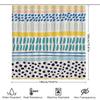 Modern Crystal Shower Curtain, Diamond Pattern Bath Decoration, White Waterfall Style Fabric Curtains for Bathroom Showers Size