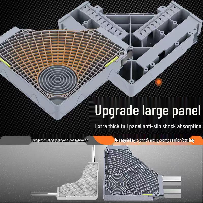 Adjustable Appliance Base Stand: Mobile, Ventilated, Moisture-Proof Refrigerator & Washer Rack