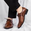 Fashion New Men's Solid-Color Belt Casual Shoe Are Comfortable And Classic Business Office Fair Dress Shoe Are Fashionable Wedding Shoes