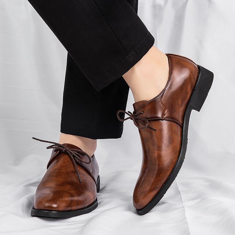 Fashion New Men's Solid-Color Belt Casual Shoe Are Comfortable And Classic Business Office Fair Dress Shoe Are Fashionable Wedding Shoes