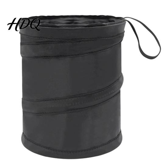 Car Trash Can Foldable Can Collapsible Oxford Cloth Garbage Bag with Small for Truck Hanging Strap Portable Storage Bucket Auto RV Camping Interior