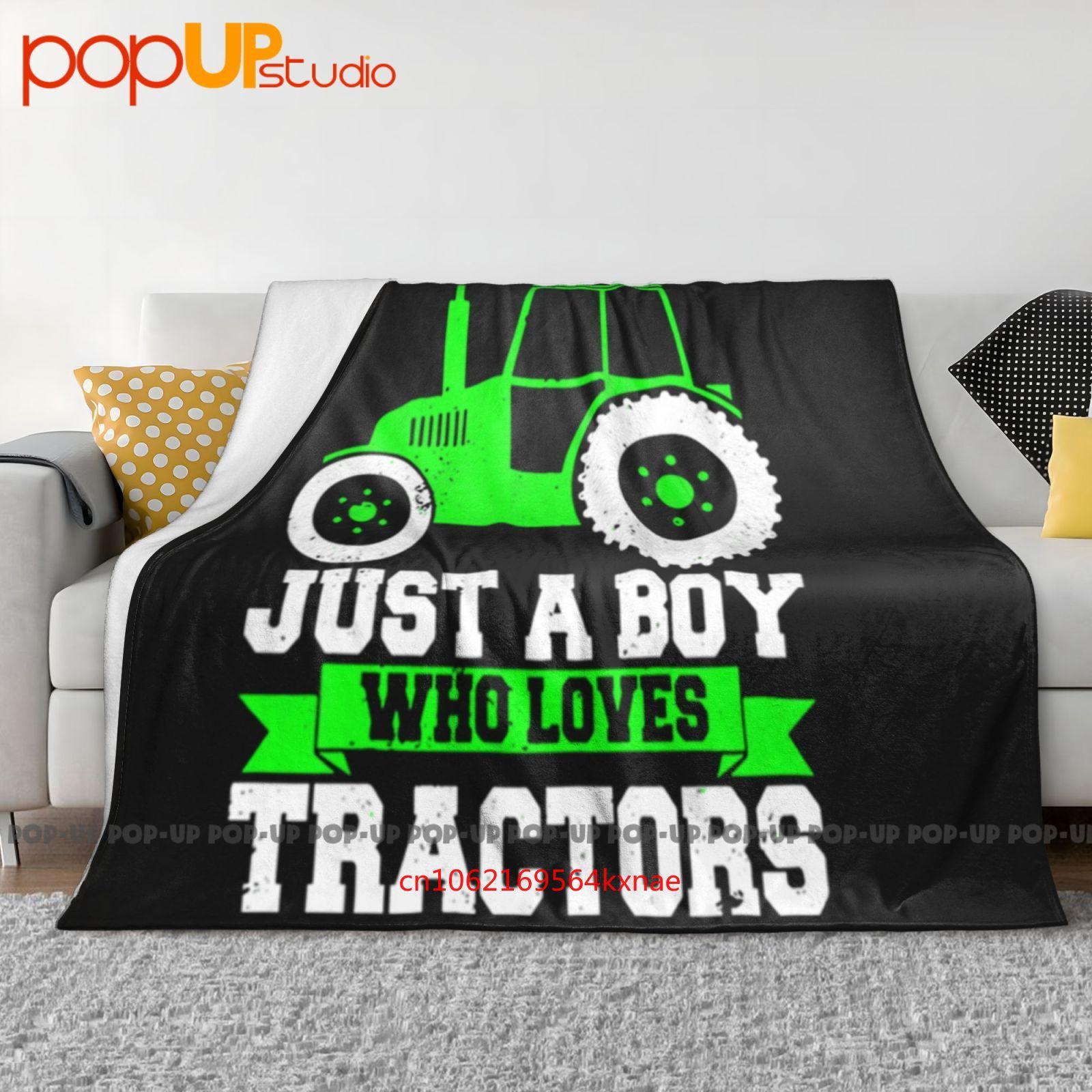 

Just A Boy Who Loves Tractor Ultra-Soft Blanket Quilt Winter Sofa Cover Bed Covers 30x40in
