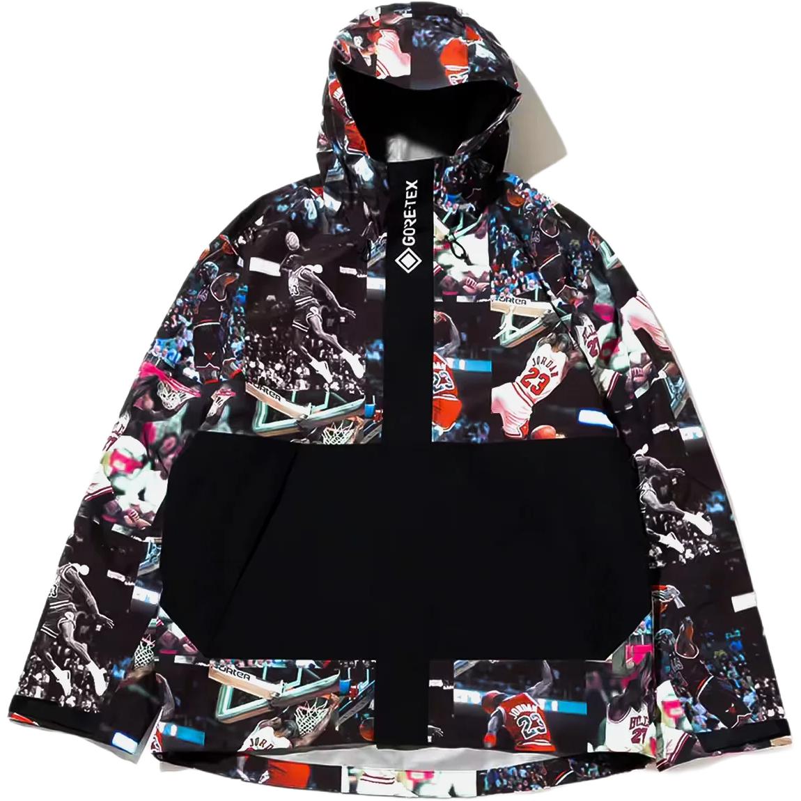 

Jordan Flight Heritage Gore-Tex Printed Full-Zip Hooded Jacket Unisex jacket Black FB6976-010 XL