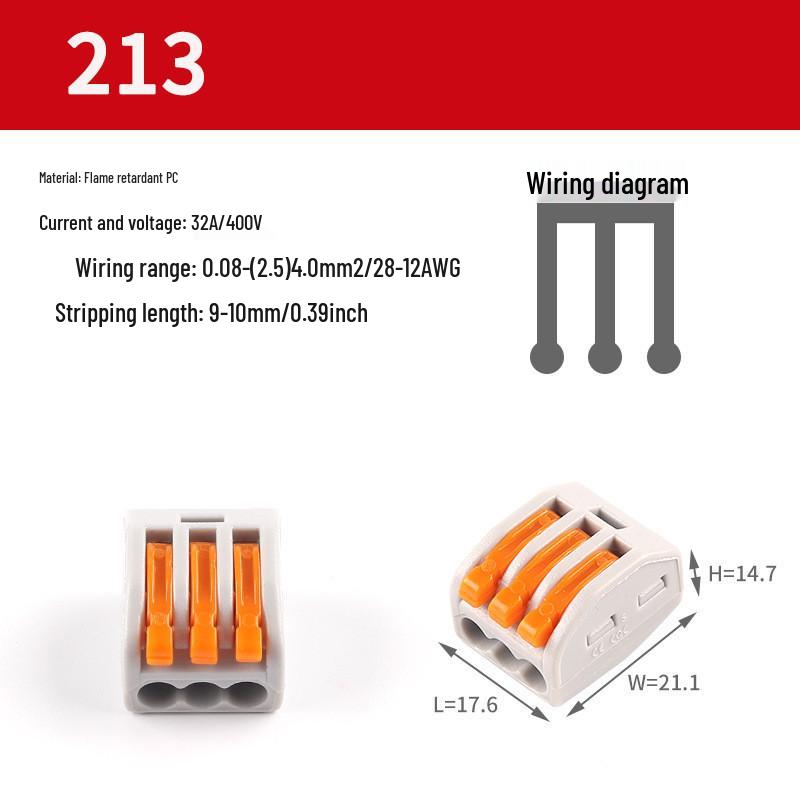 Universal Quick Connector: Soft/Hard Wire Terminal Splitter