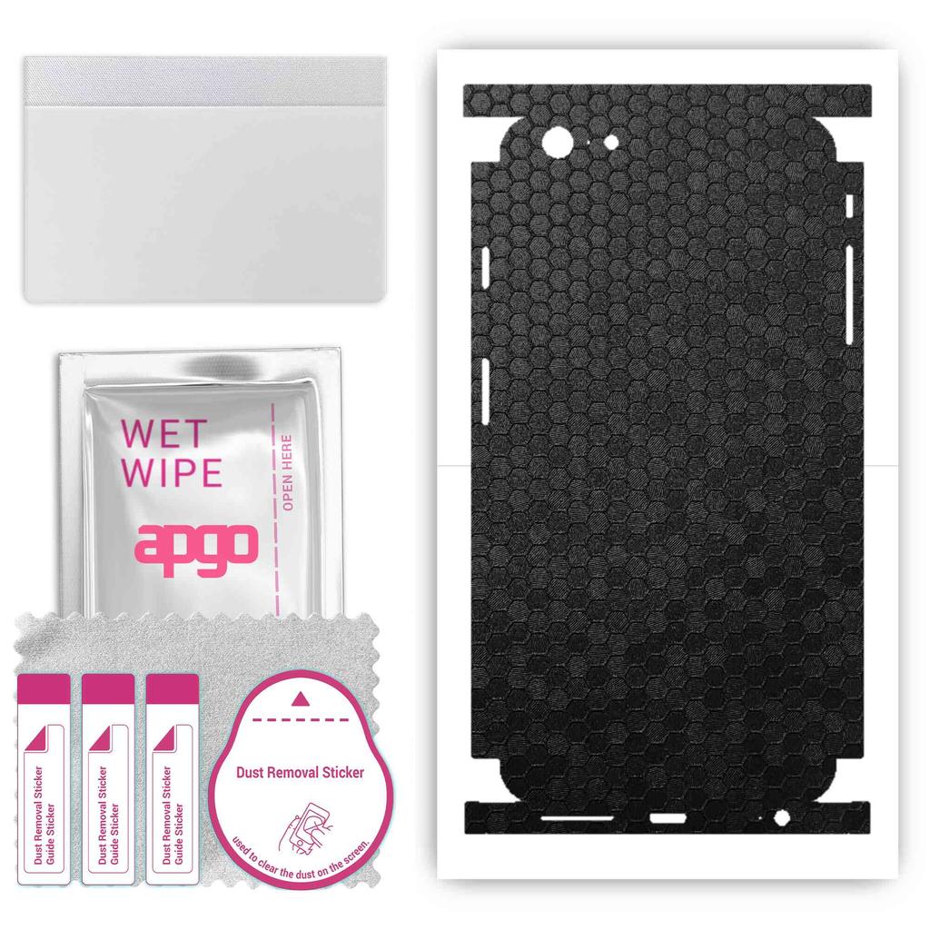 apgo Ochranná samolepka na zadní stranu + boky kompatibilní s Apple iPhone 6 Plus, Fólie s plným obalem, Fólie, Vinyl - Vzor Černá voština