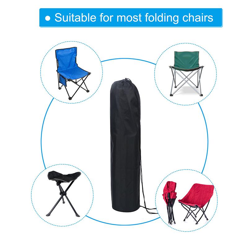 2Pcs Camping Folding Chair Carrying Bag 210D Polyester Round Drawstring Pocket Portable Outdoor Umbrellas Mic Tripod Storage Bag