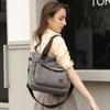 Canvas Tote Bag For Women With Zipper Pockets In Retro Style For Daily Use