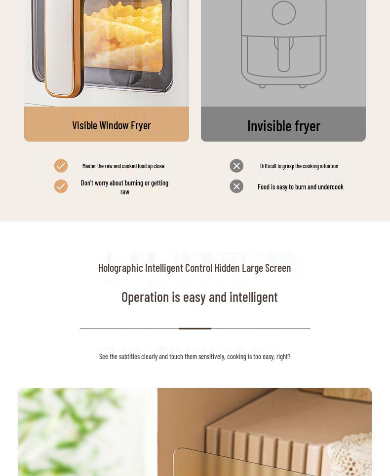 Inteligentná multifunkčná teplovzdušná rúra s veľkým objemom