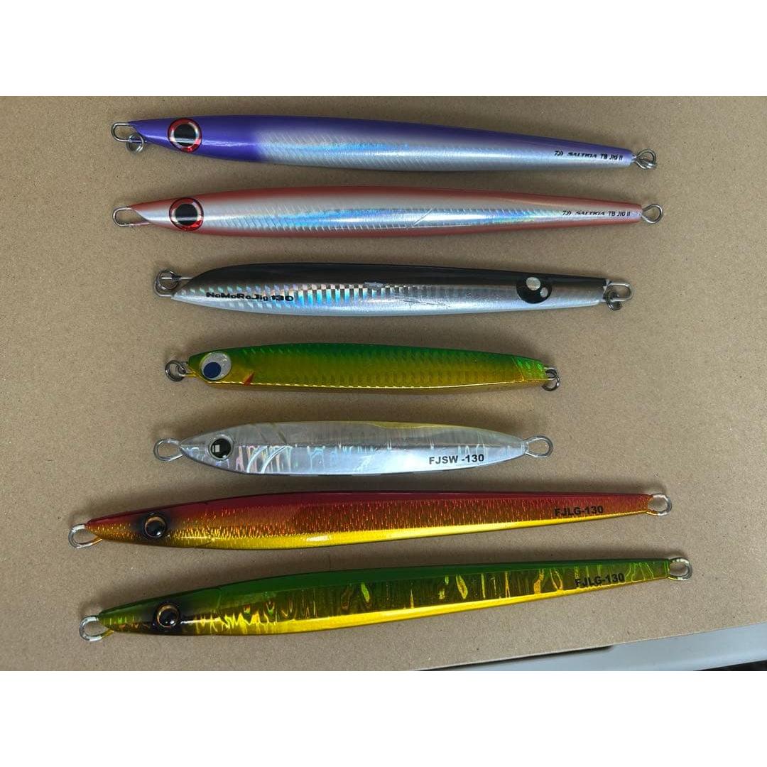 Used Metal jig 7 piece set Major Craft Daiwa Namarajig Saltiga