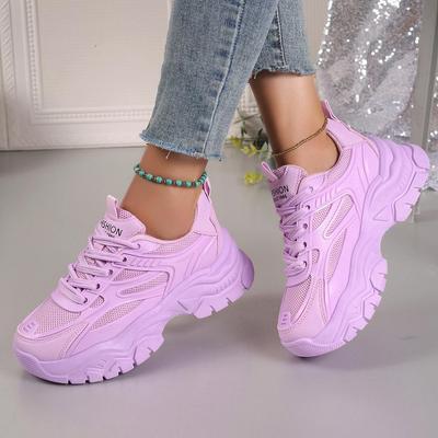 Sneakers da donna 2025 Nuove scarpe da ginnastica alla moda Chunky da donna Scarpe da tennis all'aperto con piattaforma Scarpe sportive da donna Scarpe firmate leggere