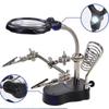 Maintenance Auxiliary Clamp Work Light Clamp-on Welding Magnifying Glass with Dimmable LED for Soldering Jewelry Repair Electronics Work