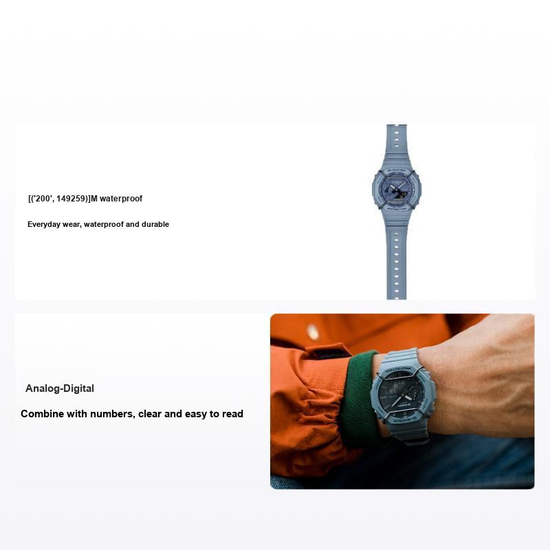 Casio G-Shock Octagonal Series Waterproof Shockproof Sports Quartz Watch Men watches Blue GA-2100PT-2APR Blue