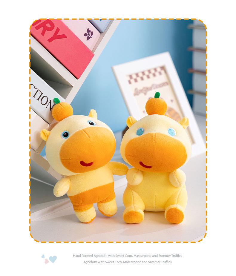 Cute Capybara Lululu Plush Emoji Keychain Doll