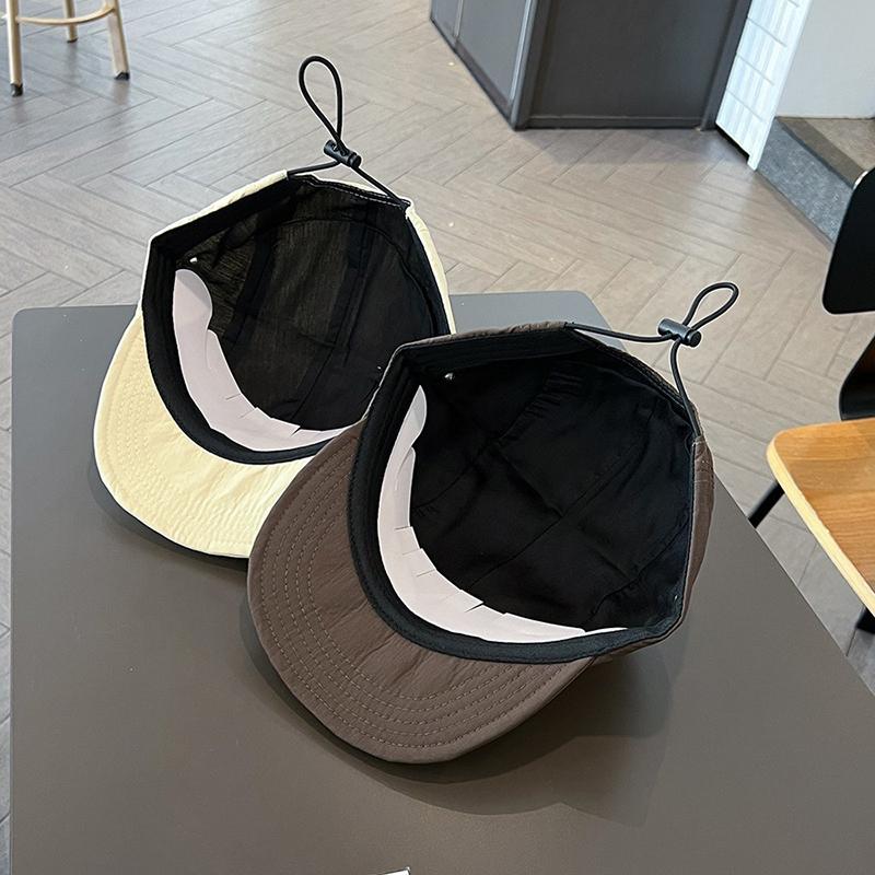 Ricygvm Summer Quick Dry Peaked Cap For Men Women Fashion Short Brim Baseball Hat Solid Color Duck Tongue Caps Outdoor Sun Visor