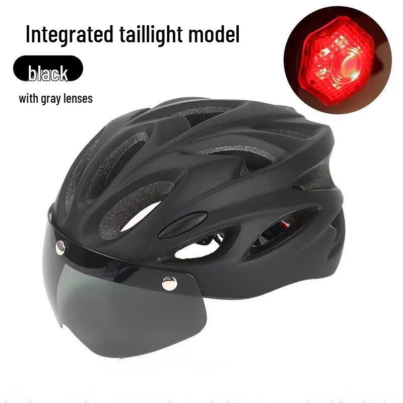 Leichter Fahrradhelm mit integriertem LED-Licht