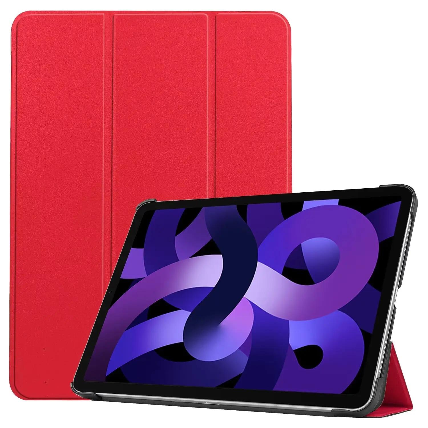 Чехол для Apple iPad Air6 2024 10,9 дюймов PU откидная подставка чехол для Apple iPad Air6 2024 чехол для планшета Funda iPad Air6 2024 10.9 красный
