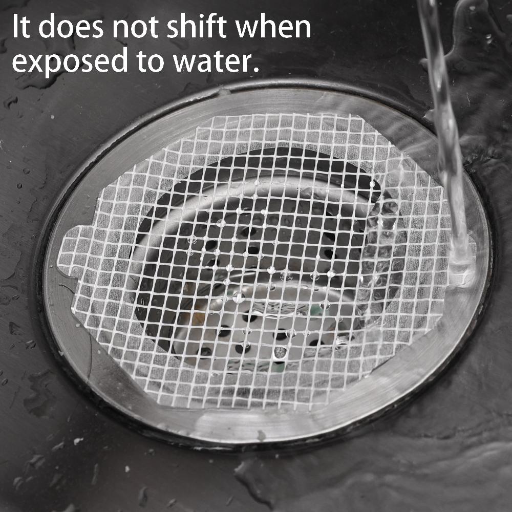 Disposable Floor Drain Sticker Bathroom Hair Catcher Stopper Shower Drain Cover Anti-blocking Filter Kitchen Sink Strainer 60pcs