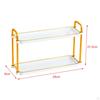Countertop Organizer Rack Bathroom Decorative 2 Layer Storage Shelf Perfume