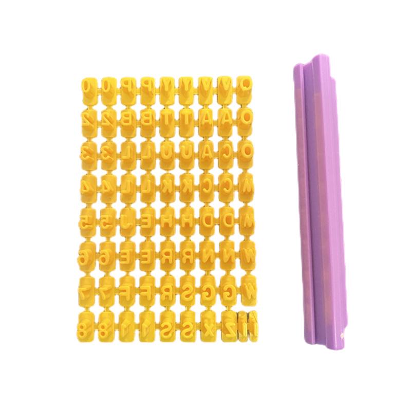 Detachable Ink Pad: Decorative Letter and Number Print Kit