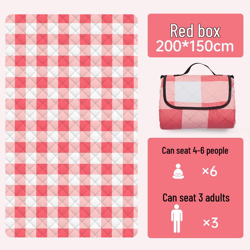 JunKaiWei Thickened Waterproof Portable Outdoor Picnic Blanket